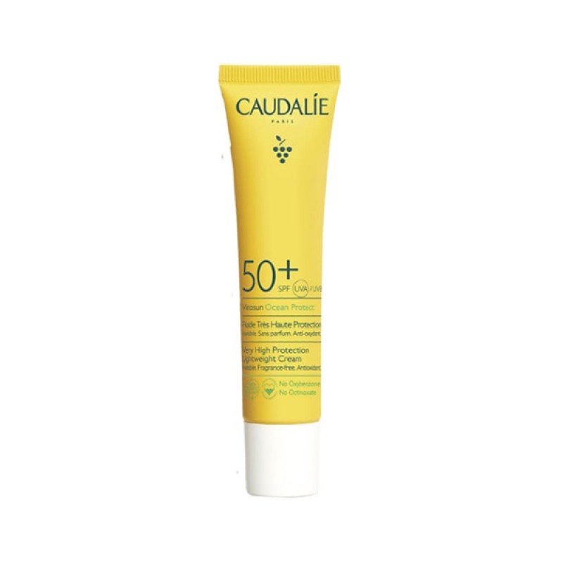 Caudalie Vinosun Ocean Protect Lightweight Cream Spf50+ Αντηλιακή Κρέμα Προσώπου-Λαιμού, 40ml