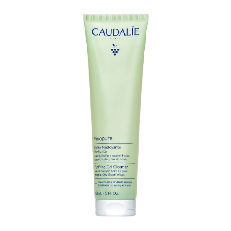 Caudalie Vinopure Purifying Gel Cleanser Καθαριστικό Προσώπου κατά των Ατελειών, 150ml