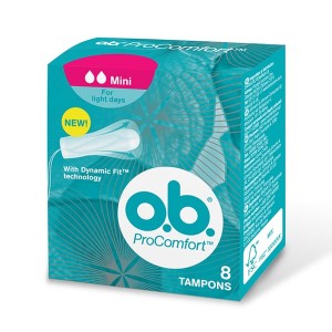 OB ProComfort Mini Ταμπόν Ελαφριάς Ροής, 8τμχ