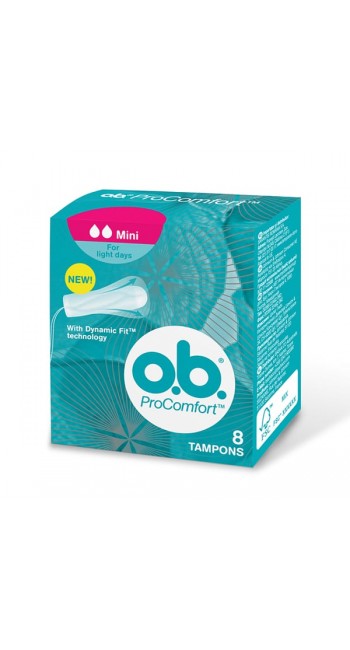 OB ProComfort Mini Ταμπόν Ελαφριάς Ροής, 8τμχ