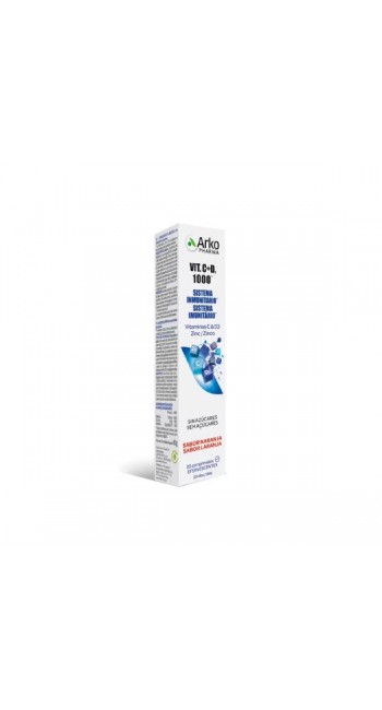 Arkopharma Vitamin C & D3 & Zn για το Ανοσοποιητικό Σύστημα με Γεύση Πορτοκάλι, 20 Αναβράζοντα Δισκία 