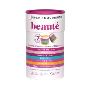 Upsa Nourished Energy Συμπλήρωμα Διατροφής για Δέρμα Νύχια & Μαλλιά, 30gummies