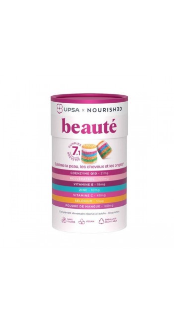 Upsa Nourished Energy Συμπλήρωμα Διατροφής για Δέρμα Νύχια & Μαλλιά, 30gummies