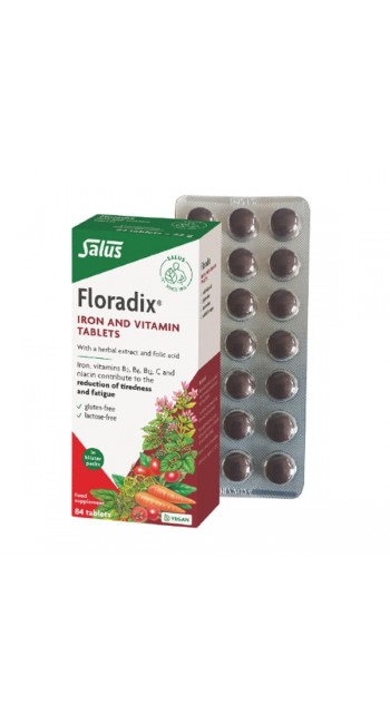Power Health Salus Floradix Τονωτικό Συμπλήρωμα Διατροφής με Σίδηρο και Βιταμίνες, 84 δισκία