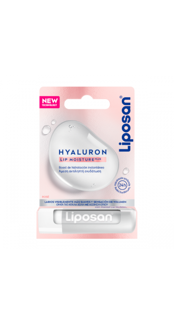 Liposan Hyaluron Lip Moisture Plus Rose για Ενυδατωμένα & Σαρκώδη Χείλη, 5.2gr