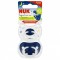Nuk Signature Ορθοδοντικές Πιπίλες Σιλικόνης Άσπρο & Μπλε για 18-36 μηνών, 2τμχ 