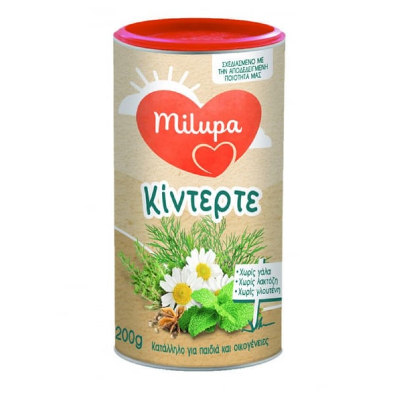 Milupa Κίντερτε Ρόφημα Βοτάνων για 6+m, 200gr