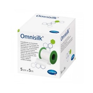 Hartmann Omnisilk ταινίες στερέωσης από λευκό συνθετικό μετάξι 5cmx5m, 1τμχ