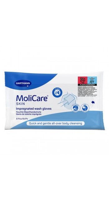 Hartmann Molicare Skin Γάντια Kαθαρισμού, 8τμχ