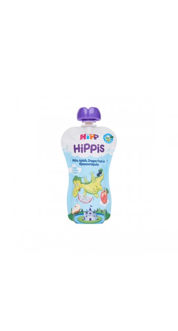 Hipp Hippis Φρουτοπολτός Δράκος με Μήλο, Αχλάδι, Dragon Fruit & Φραγκοστάφυλο, 100gr