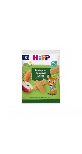Hipp Bio Sticks με Μήλο & Καρότο από 8m+, 30gr
