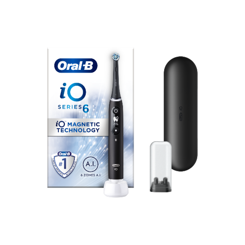 Oral-B iO Series 6 Hλεκτρική Οδοντόβουρτσα Βlack Lava, 1τμχ Oral-B iO Series 6 Hλεκτρική Οδοντόβουρτσα Βlack Lava, 1τμχ