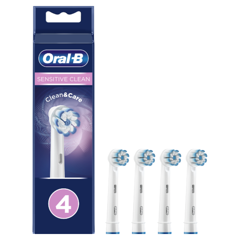 Oral-B Sensitive Clean Ανταλλακτικές Κεφαλές Ηλεκτρικής Οδοντόβουρτσας, 4 τμχ Oral-B Sensitive Clean Ανταλλακτικές Κεφαλές Ηλεκτρικής Οδοντόβουρτσας, 4 τμχ