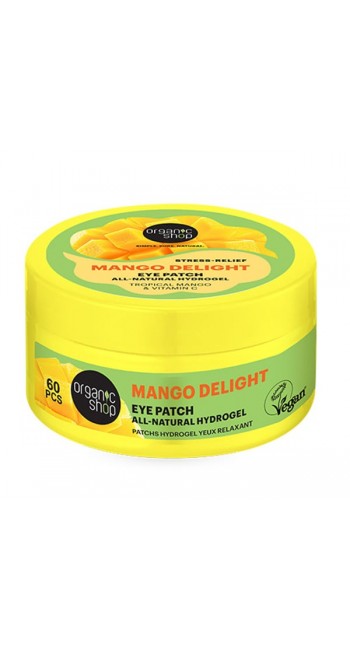 Organic Shop by Natura Siberica Mango Delight Stress Relief Natural Eye Patches, 60τμχ