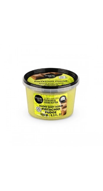 Organic Shop Sugar Body Scrub Pistachio Fudge με Φιστίκι & Βούτυρο Κακάο, 250ml