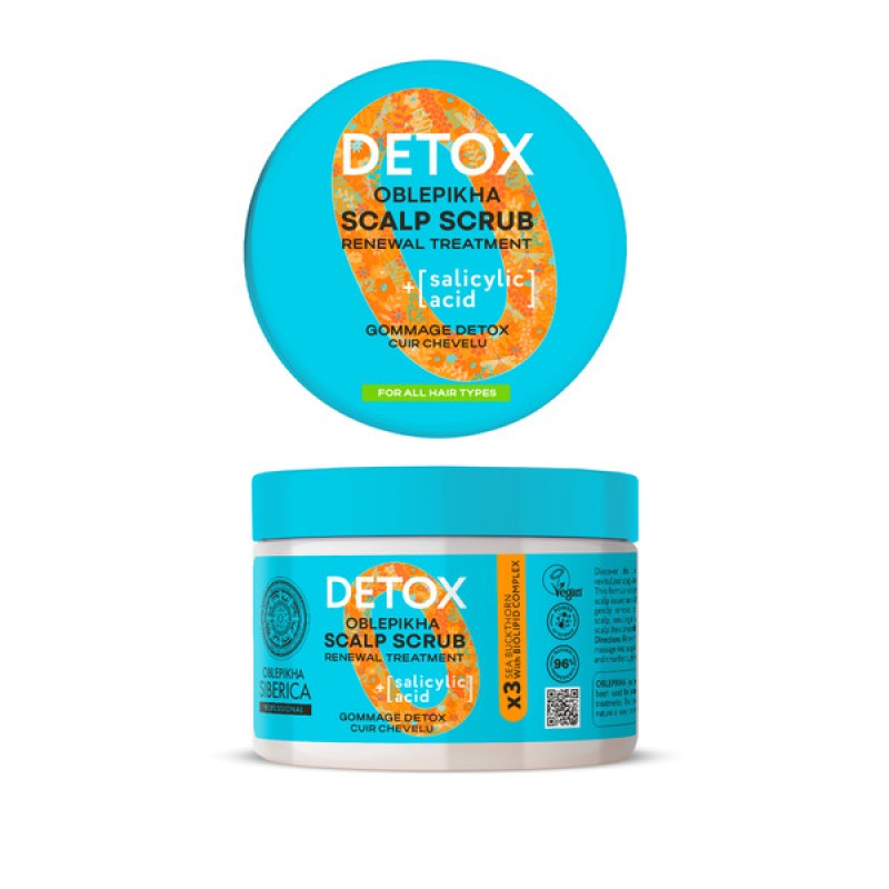 Natura Siberica Oblepikha Detox Scalp Scrub Μαλλιών, 300ml Natura Siberica Oblepikha Detox Scalp Scrub Μαλλιών, 300ml