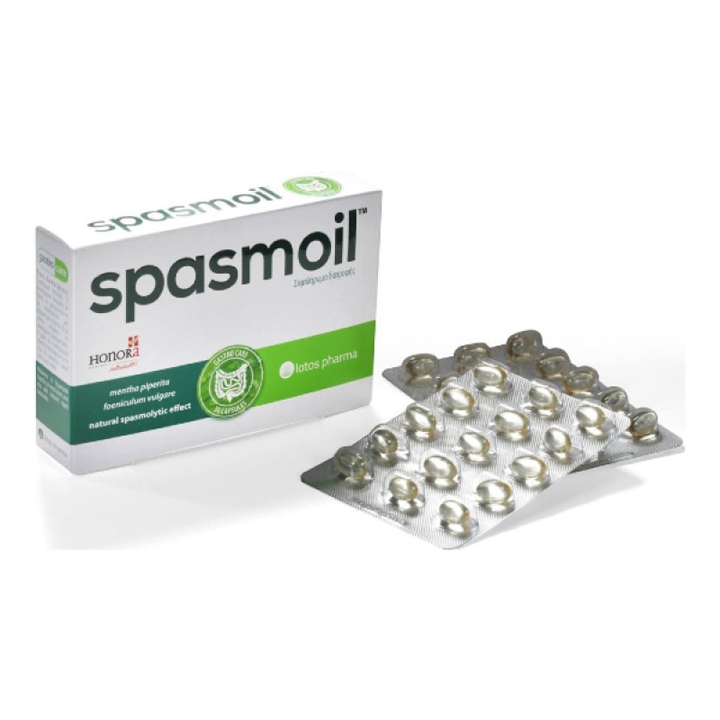 Spasmoil Φυσικό Σπασμολυτικό, 30 κάψουλες Spasmoil Φυσικό Σπασμολυτικό, 30 κάψουλες