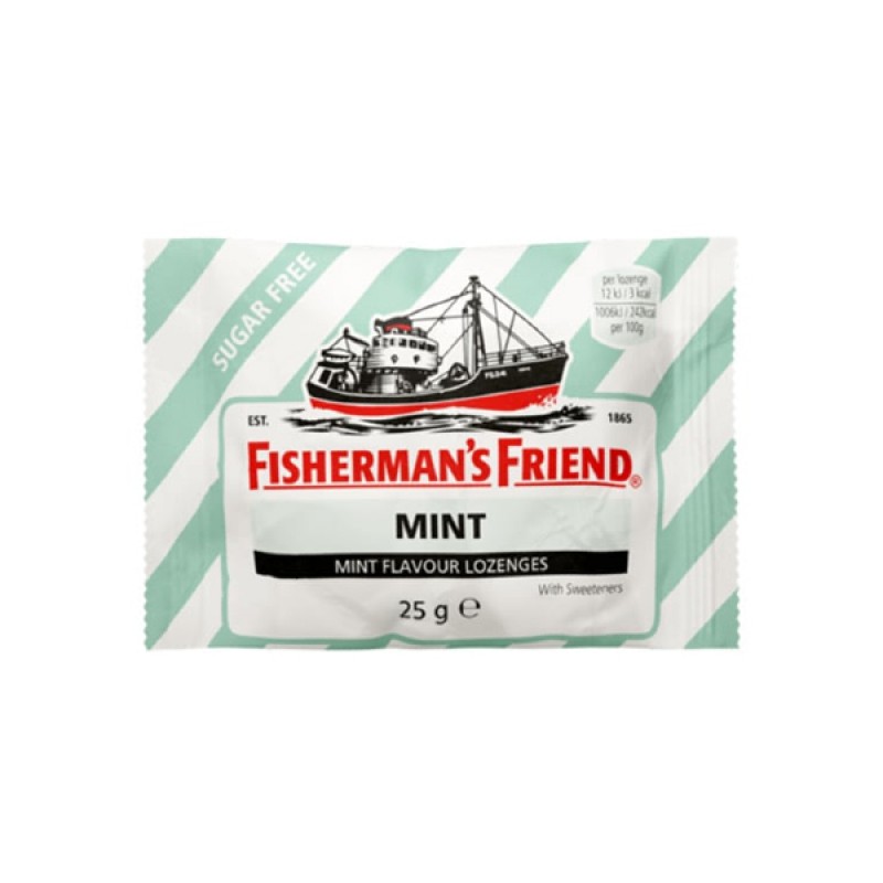 Fisherman's Friend Καραμέλες για Δροσερή Αναπνοή με Γεύση Μέντας Χωρίς Ζάχαρη, 25gr