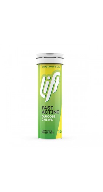 Gluco Tabs Lift Fast Acting Zesty Ταμπλέτες Γλυκόζης με Γεύση Λεμόνι, 10tabs