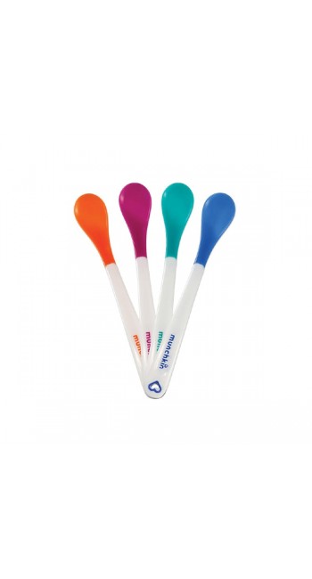 Munchkin White Hot Safety Spoons Κουτάλια με Ένδειξη Θερμότητας 3m+, 4τμχ