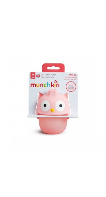 Munchkin Παιδικό Κύπελλο Owl Soft Touch Sippy Cup 230ml, 1τμχ