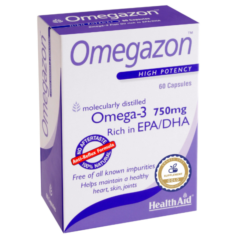 Health Aid Omegazon Omega-3 750mg, 60caps