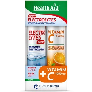 Health Aid Promo Electrolytes Sport, 20eff.tabs & Vitamin C 1000mg, 20eff.tabs