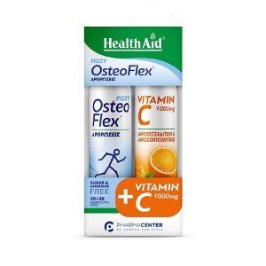 Health Aid Promo Pack Osteoflex, 20tabs & Vitamin C 1000mg, 20tabs