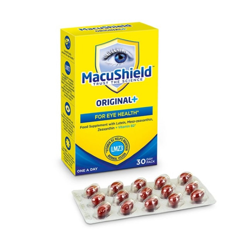 MacuShield Original Plus Formula Συμπλήρωμα Διατροφής για την υγεία των Ματιών, 30 Κάψουλες