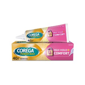 Corega Max Hold & Comfort Στερεωτική Κρέμα Τεχνητής Οδοντοστοιχίας, 40gr