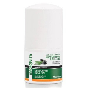 Macrovita Αποσμητικό Roll-on Mellow με Λάδι Ελιάς και Βανίλια, 50ml 