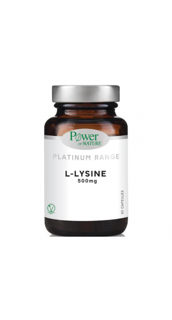 Power of Nature Platinum Range L-Lysine 500mg, 30caps