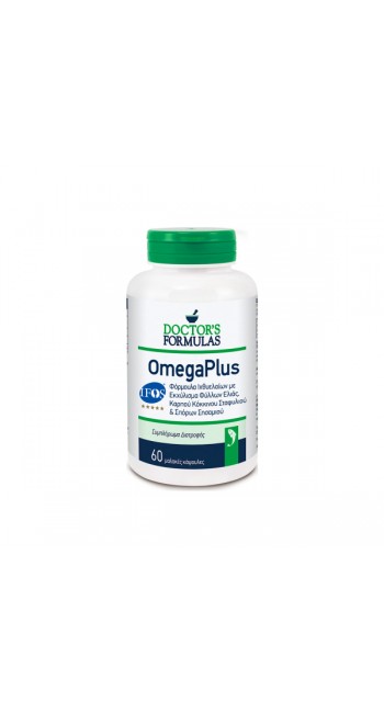 Doctor's Formulas OmegaPlus Φόρμουλα Ιχθυέλαιων με Εκχύλισμα Φύλλων Ελιάς, Καρπού Κόκκινου Σταφυλιού & Σπόρων Σησαμιού, 60 softgels