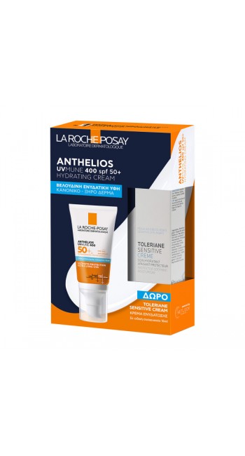 La Roche-Posay Anthelios UVMUNE400 Hydrating Cream SPF50+ Αντιηλιακό με Άρωμα & Δώρο Toleriane Sensitive Ενυδατική Κρέμα