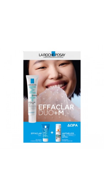 La Roche Posay Set Effaclar Duo+M & Effaclar Gel & Anthelios Oil Correct Spf50+