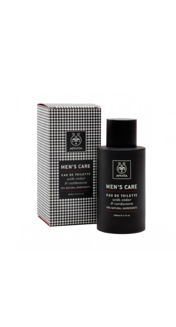 Apivita Men's Care Eau de Toilette με Κέδρο & Κάρδαμο, 100ml