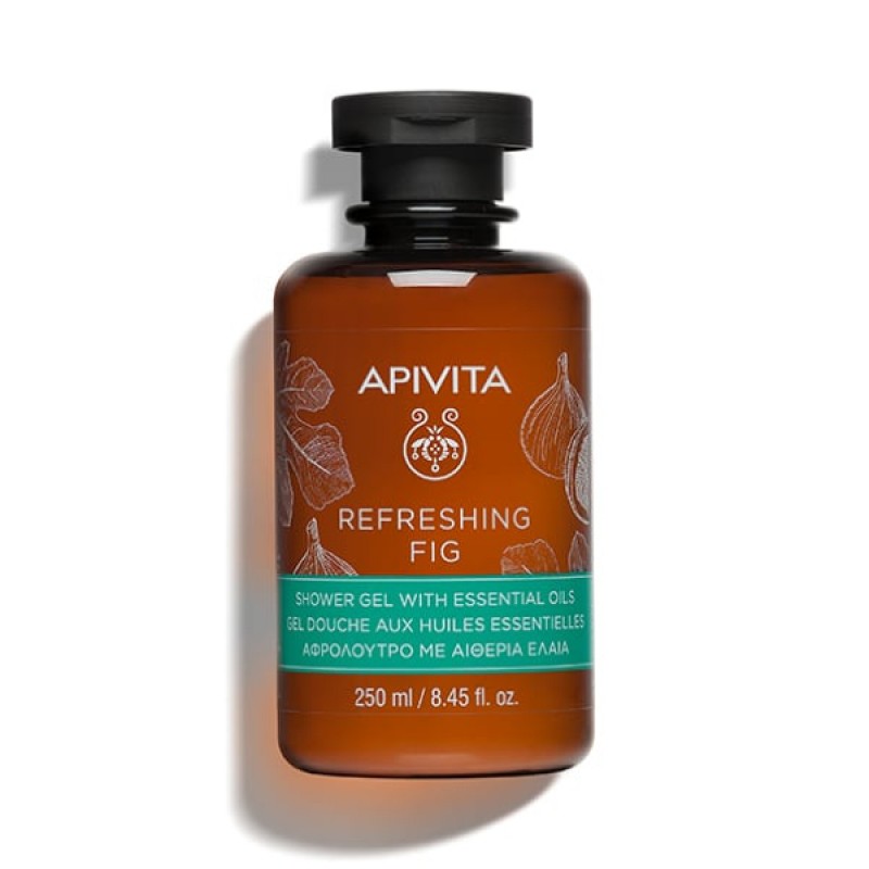 Apivita Αφρόλουτρο Με Σύκο & Αιθέρια Έλαια, 250ml