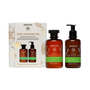 Apivita Promo Tonic Mountain Tea Αφρόλουτρο & Γαλάκτωμα Σώματος