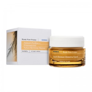 Korres Black Pine Primus Λείανση Ρυτίδων + Ελαστικότητα Κρέμα Νεότητας Νύχτας, 40ml