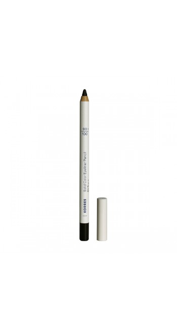 Korres Solid Color Eyeliner Μολύβι Ματιών 01 Black, 1.2gr