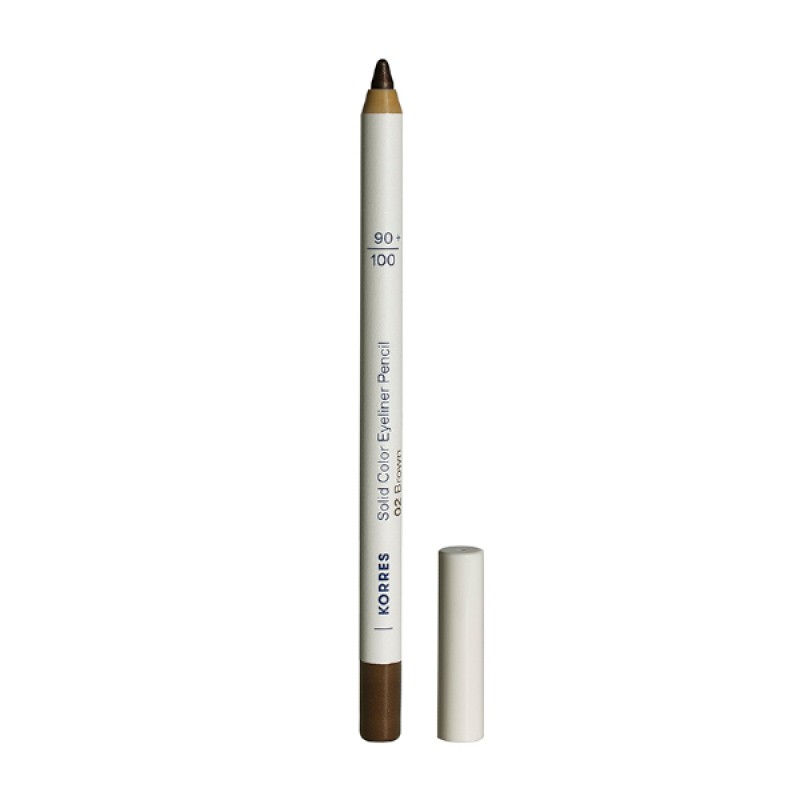 Korres Solid Color Eyeliner Μολύβι Ματιών 02 Brown, 1.2gr Korres Solid Color Eyeliner Μολύβι Ματιών 02 Brown, 1.2gr