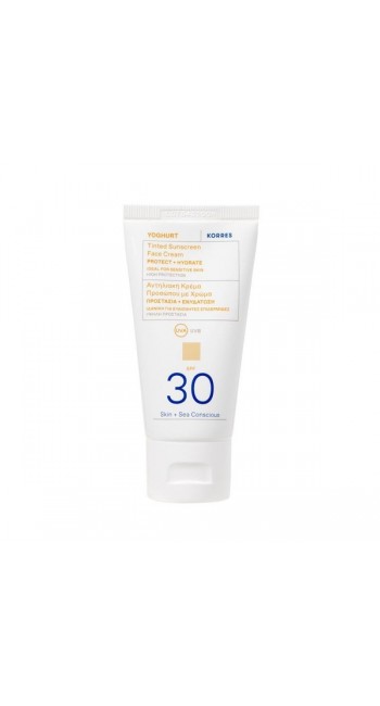 Korres Yoghurt Αντηλιακή Κρέμα Προσώπου με Χρώμα SPF30, 50ml