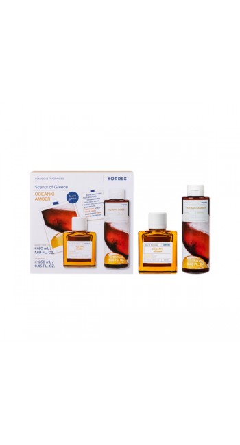 Korres Promo Oceanic Amber Eau De Toilette Άρωμα, 50ml & Αφρόλουτρο, 250ml 