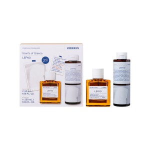 Korres Promo Lefko Eau De Toilette Άρωμα, 50ml & Αφρόλουτρο, 250ml 