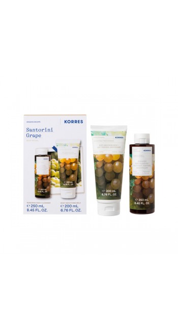 Korres Αμπέλι Σαντορίνης Αφρόλουτρο, 250ml & Eνυδατικό Γαλάκτωμα Σώματος, 200ml