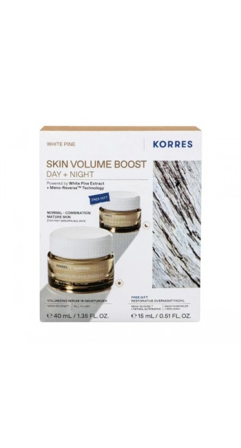Korres Promo White Pine Κρέμα Ημέρας Λευκή Πεύκη για Αναπλήρωση Όγκου & ΔΩΡΟ Κρέμα Νύχτας Λευκή Πεύκη