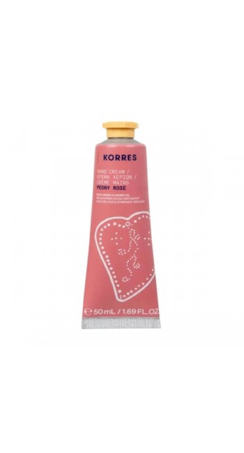 Korres Peony Rose Ενυδατική Κρέμα Χεριών, 50ml