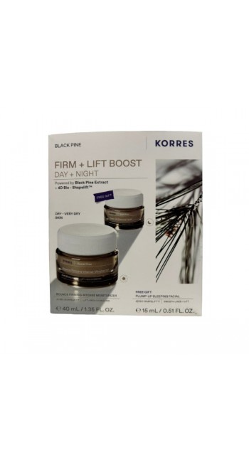Korres Promo Black Pine Bounce Firming Intense Moisturizer & Plump-Up Sleeping Facial