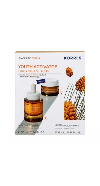 Korres Promo Black Pine Primus 6xHA Ορός Ενεργοποίησης Νεότητας & Δώρο Κρέμα Νεότητας Νύχτας