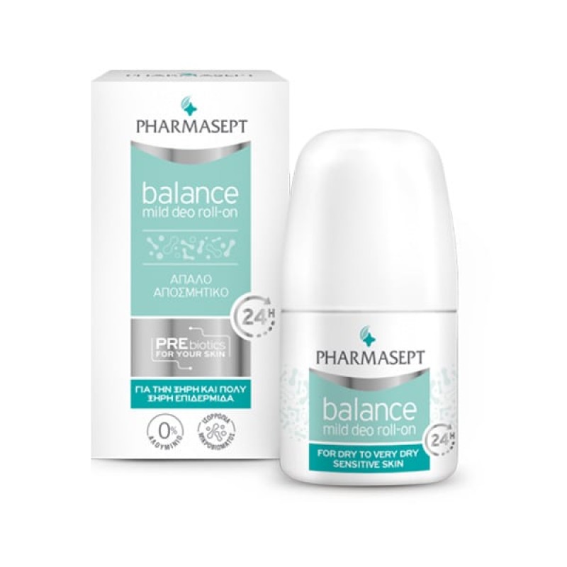 Pharmasept Balance Mild Deo Απαλό Roll-On για Ευαίσθητες Επιδερμίδες, 50ml Pharmasept Balance Mild Deo Απαλό Roll-On για Ευαίσθητες Επιδερμίδες, 50ml